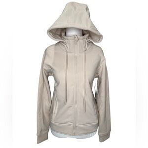 90 Degree by Reflex Summit Fleece Peak Tier Jacket Beige Cream NWT Size S